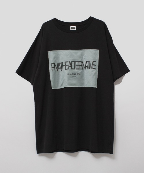 RNA（アールエヌエー）の「M2055 別布コンビＢＩＧ　Ｔ（Tシャツ/カットソー・レディース・ホワイト/ブラック/グリーン・MEDIUM）」の17枚目の写真