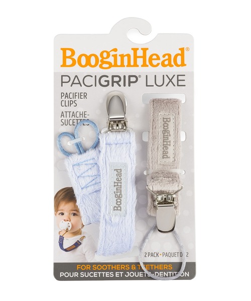Boogin Head(ブーギンヘッド)の「【Boogin Head/ブーギンヘッド】おしゃぶりホルダー ラックス パーチー グリップ 2本セット(その他ベビー用品・キッズ・ブルー系その他/ピンク系その他/ブルー系その他2・FREE)」の2枚目の写真