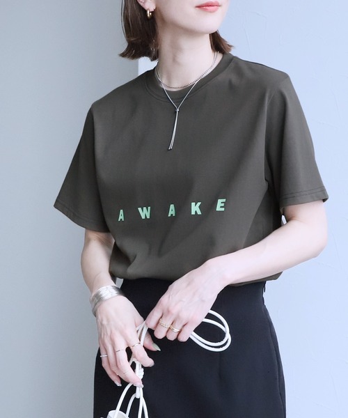 reca（レカ）の「選べる2サイズ展開！オーバーサイズロゴTシャツ（Tシャツ/カットソー・レディース・ブラック系その他2/グレー系その他2/ホワイト系その他3/グレイッシュベージュ/ブラック/ホワイト系その他2/ホワイト/ブルー系その他/チャコール/グレー系その他/ブルー・FREE）」の19枚目の写真