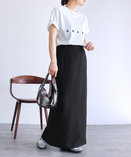 reca（レカ）の「選べる2サイズ展開！オーバーサイズロゴTシャツ（Tシャツ/カットソー・レディース・ブラック系その他2/グレー系その他2/ホワイト系その他3/グレイッシュベージュ/ブラック/ホワイト系その他2/ホワイト/ブルー系その他/チャコール/グレー系その他/ブルー・FREE）」の15枚目の写真