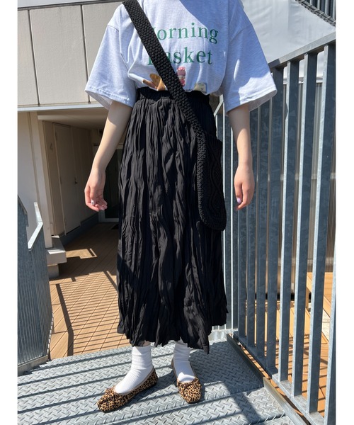 PHILLY（フィリー）の「ワッシャーロングスカート（スカート・レディース・ブラック/ホワイト・FREE）」の15枚目の写真