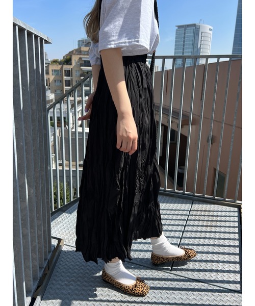 PHILLY（フィリー）の「ワッシャーロングスカート（スカート・レディース・ブラック/ホワイト・FREE）」の17枚目の写真