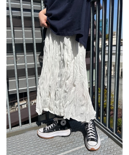 PHILLY（フィリー）の「ワッシャーロングスカート（スカート・レディース・ブラック/ホワイト・FREE）」の13枚目の写真