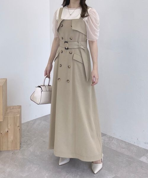 mysty woman（ミスティウーマン）の「ラメシアーギャザースリーブプルオーバー　905310（Tシャツ/カットソー・レディース・ブラック/オフホワイト/グレイッシュブルー・FREE）」の22枚目の写真