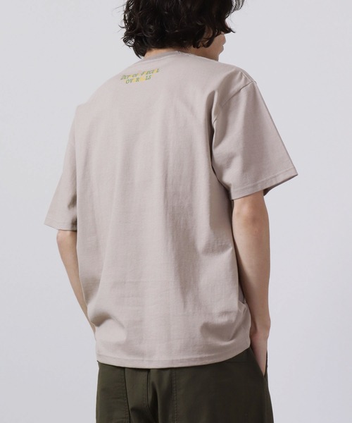 FUNALIVE(ファンアライブ)の「FINCK'S ポケット付き サガラ刺繍 オーバーサイズ半袖Tシャツ(Tシャツ/カットソー・メンズ・チャコールグレー/オフホワイト/サンドベージュ・L/XL/M)」の14枚目の写真