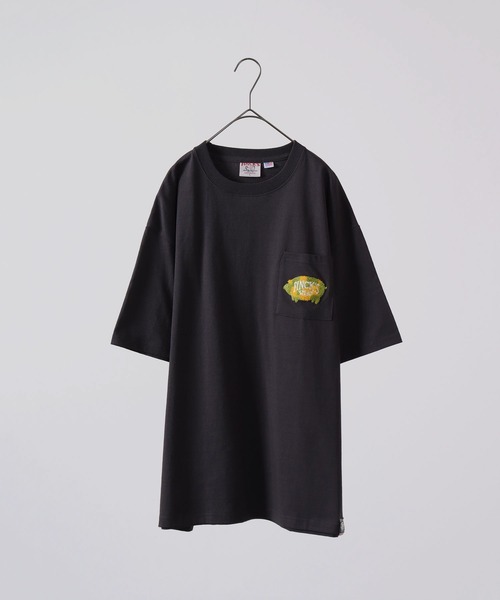FUNALIVE(ファンアライブ)の「FINCK'S ポケット付き サガラ刺繍 オーバーサイズ半袖Tシャツ(Tシャツ/カットソー・メンズ・チャコールグレー/オフホワイト/サンドベージュ・L/XL/M)」の10枚目の写真