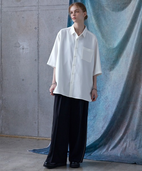SERACE】Loose silhouette short sleeve shirt / ルーズ