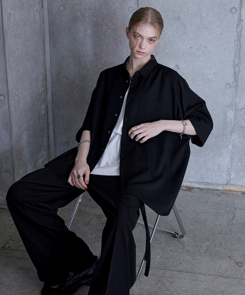 SERACE】Loose silhouette short sleeve shirt / ルーズシルエット半袖