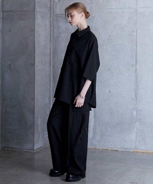 SERACE】Loose silhouette short sleeve shirt / ルーズ