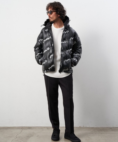 STUD MUFFIN（スタッドマフィン）の「STUD MUFFIN/スタッドマフィン/バイアスロゴ ナイロンボンディングパフィージャケット（その他アウター・メンズ・ブラック・2/3/4）」の15枚目の写真