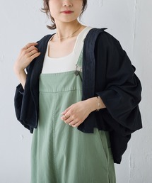 コットンガーゼ クロップド ブラウス