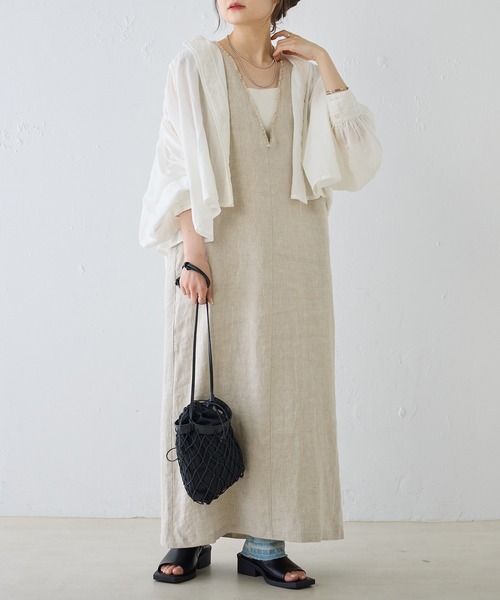 PUAL CE CIN（ピュアルセシン）の「コットンガーゼ クロップド ブラウス（シャツ/ブラウス・レディース・ベージュ/ブラック/オフホワイト・FREE）」の20枚目の写真