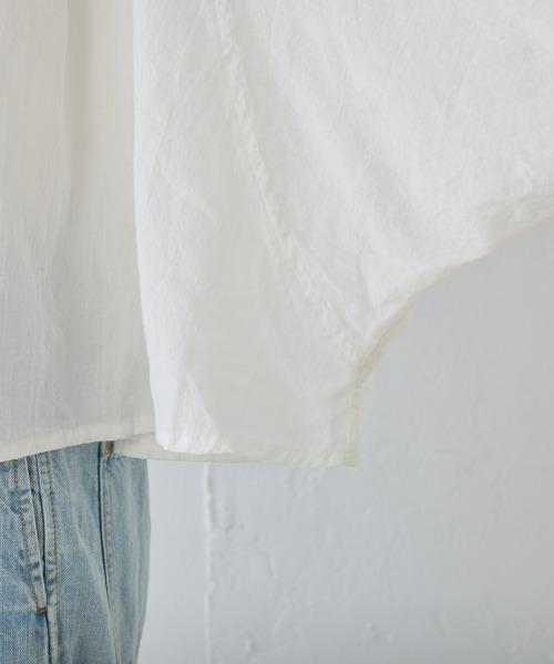 PUAL CE CIN（ピュアルセシン）の「コットンガーゼ クロップド ブラウス（シャツ/ブラウス・レディース・ベージュ/ブラック/オフホワイト・FREE）」の19枚目の写真