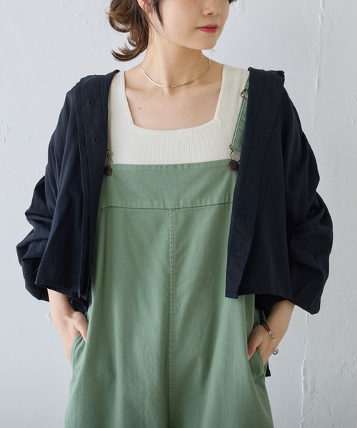 PUAL CE CIN（ピュアルセシン）の「コットンガーゼ クロップド ブラウス（シャツ/ブラウス・レディース・ベージュ/ブラック/オフホワイト・FREE）」の5枚目の写真