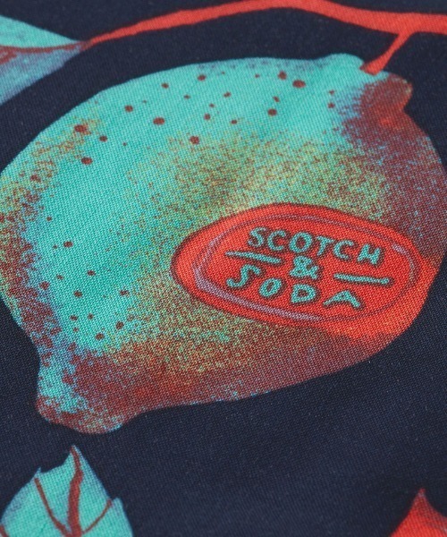 SCOTCH&SODA（スコッチアンドソーダ）の「プリントオープンカラーシャツ【171643】（シャツ/ブラウス・メンズ・オフホワイト/ネイビー・MEDIUM/LARGE/SMALL）」の9枚目の写真