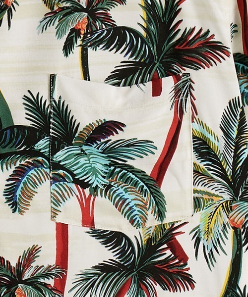 SCOTCH&SODA（スコッチアンドソーダ）の「プリントオープンカラーシャツ【171643】（シャツ/ブラウス・メンズ・オフホワイト/ネイビー・MEDIUM/LARGE/SMALL）」の4枚目の写真