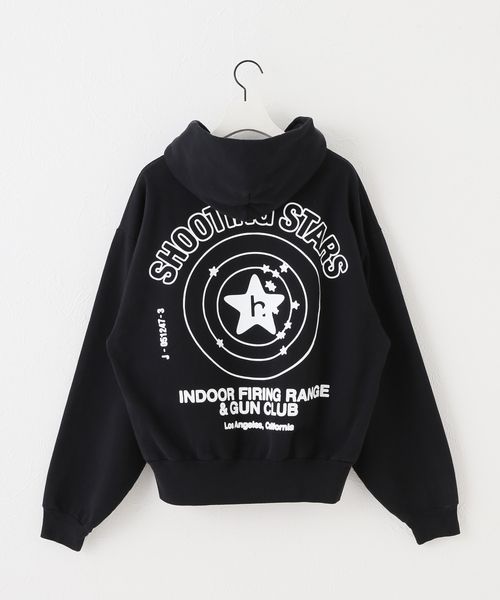 PULP/417EDIFICE(パルプフォーワンセブンエディフィス)の「【HOLIDAY / ホリデー】SHOOTING STARS ZIP HOODIE(パーカー・メンズ・ブラック・SMALL/MEDIUM/LARGE)」の11枚目の写真