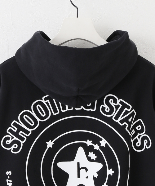 PULP/417EDIFICE(パルプフォーワンセブンエディフィス)の「【HOLIDAY / ホリデー】SHOOTING STARS ZIP HOODIE(パーカー・メンズ・ブラック・SMALL/MEDIUM/LARGE)」の15枚目の写真