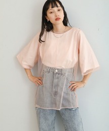 レイヤードチュールトップス