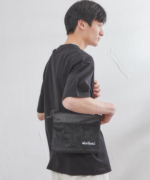 WILD THINGS（ワイルドシングス）の「WILDTHINGS（ワイルドシングス）ワンポイントロゴサコッシュ（ショルダーバッグ・メンズ・ブラック/オリーブ/コバルトブルー・FREE）」の8枚目の写真