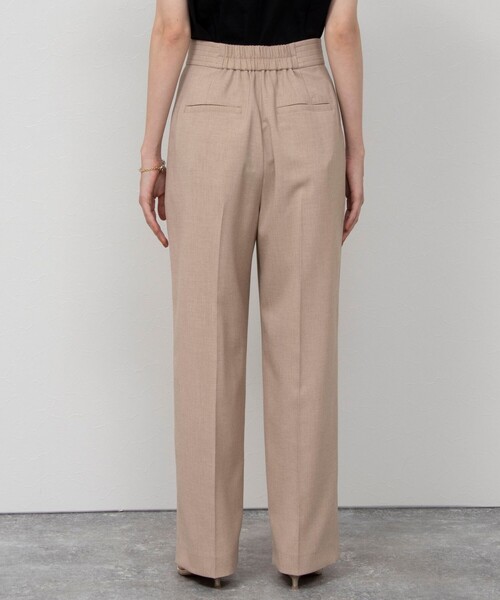 NOLLEY’S（ノーリーズ）の「《セットアップ対応》ウォッシャブル麻調タックワイドパンツ（その他パンツ・レディース・キナリ/ベージュ/ネイビー・38/36）」の14枚目の写真