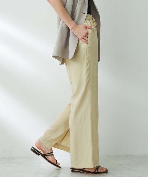 SENSE OF PLACE by URBAN RESEARCH（センスオブプレイスバイアーバンリサーチ）の「インスリットイージーパンツ（その他パンツ・レディース・オレンジ/チャコールグレー/ベージュ・SMALL/MEDIUM）」の7枚目の写真