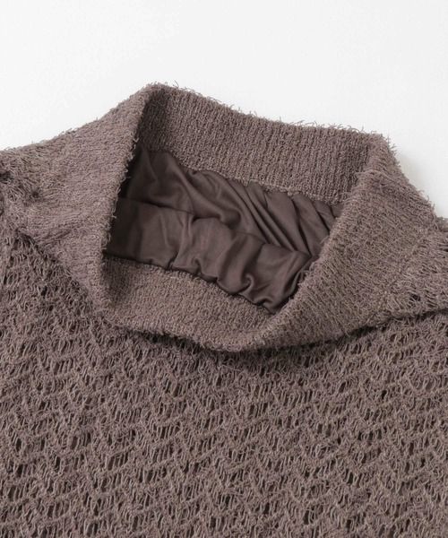 KBF(ケイビーエフ)の「フリンジ透かし編みニットスカート(スカート・レディース・ブラック/ベージュ/ブラウン・ONE)」の16枚目の写真