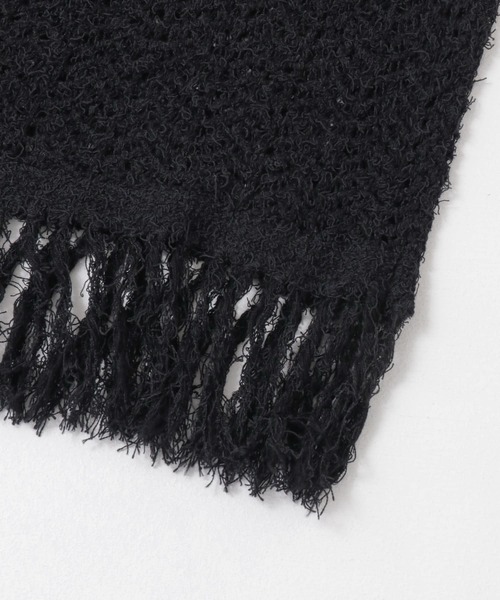 KBF(ケイビーエフ)の「フリンジ透かし編みニットスカート(スカート・レディース・ブラック/ベージュ/ブラウン・ONE)」の20枚目の写真