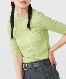 Le temps riche | ぽこぽこメロウシアーチュールトップス <Le temps riche>(Tシャツ/カットソー)