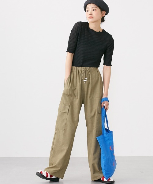 Le temps riche(ルタンリッシュ)の「ぽこぽこメロウシアーチュールトップス <Le temps riche>(Tシャツ/カットソー・レディース・ブラック/オフホワイト/ライトグリーン・L/LL/M)」の7枚目の写真