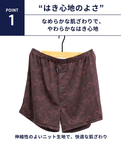 BROS by WACOALMEN（ブロスバイワコールメン）の「トランクス　前開き　2枚セット（トランクス・メンズ・レッド・M/L）」の3枚目の写真