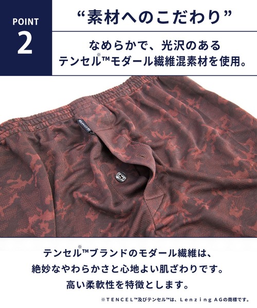BROS by WACOALMEN（ブロスバイワコールメン）の「トランクス　前開き　2枚セット（トランクス・メンズ・レッド・M/L）」の4枚目の写真