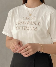 【apres jour clair】ロゴ刺繍Tシャツ【ZOZOTOWN限定アイテム】