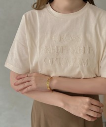 【apres jour clair】ロゴ刺繍Tシャツ【ZOZOTOWN限定アイテム】