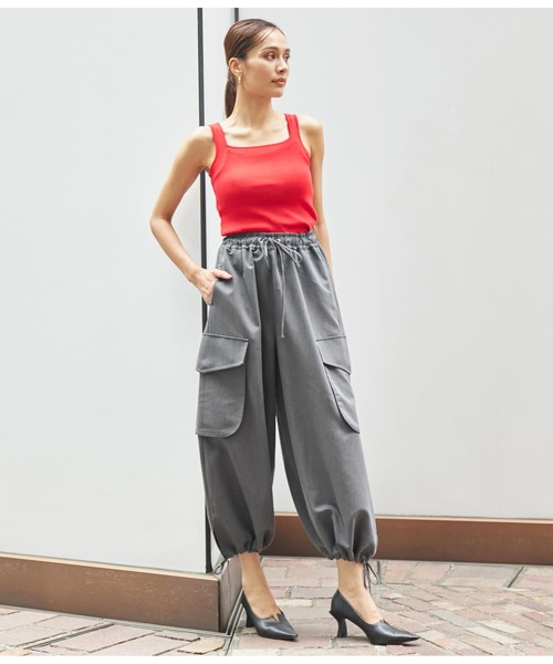 Settimissimo（セッティミッシモ）の「ボリュームイージーカーゴパンツ（カーゴパンツ・レディース・カーキ/グレー・FREE）」の5枚目の写真