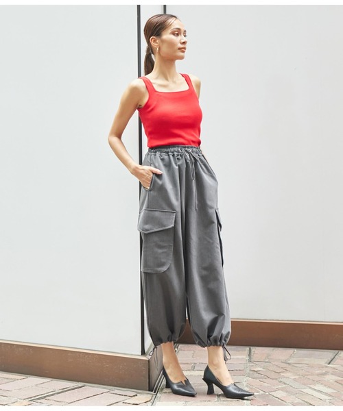 Settimissimo（セッティミッシモ）の「ボリュームイージーカーゴパンツ（カーゴパンツ・レディース・カーキ/グレー・FREE）」の8枚目の写真