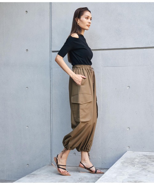 Settimissimo（セッティミッシモ）の「ボリュームイージーカーゴパンツ（カーゴパンツ・レディース・カーキ/グレー・FREE）」の10枚目の写真