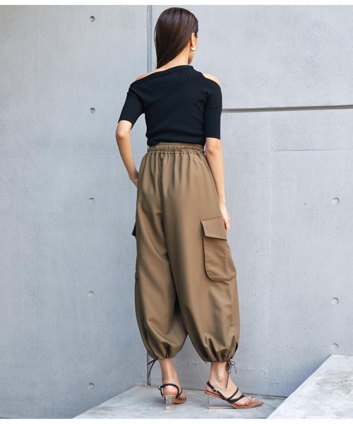 Settimissimo（セッティミッシモ）の「ボリュームイージーカーゴパンツ（カーゴパンツ・レディース・カーキ/グレー・FREE）」の11枚目の写真