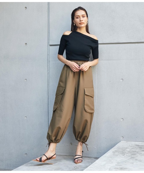 Settimissimo（セッティミッシモ）の「ボリュームイージーカーゴパンツ（カーゴパンツ・レディース・カーキ/グレー・FREE）」の14枚目の写真