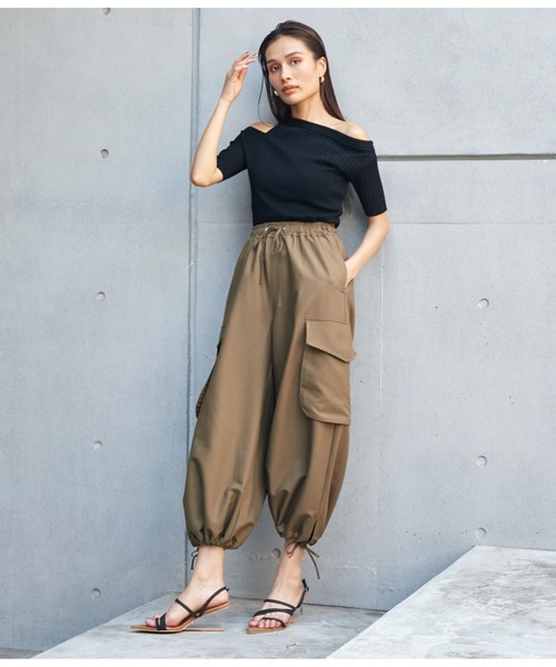 Settimissimo（セッティミッシモ）の「ボリュームイージーカーゴパンツ（カーゴパンツ・レディース・カーキ/グレー・FREE）」の15枚目の写真