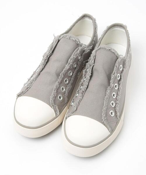 coen（コーエン）の「キャンバススリッポン（スリッポン・レディース・グレー・S/M/L/XL/XS）」の5枚目の写真