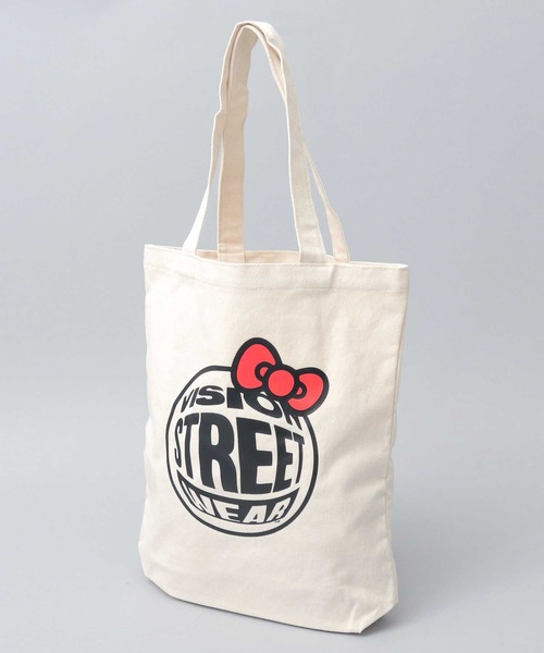 VISION STREET WEAR（ヴィジョンストリートウェア）の「サンリオ ハローキティ コラボ キャンバス トートバッグ（トートバッグ・メンズ・ホワイト系その他2/ホワイト系その他3/ホワイト系その他・FREE）」の6枚目の写真
