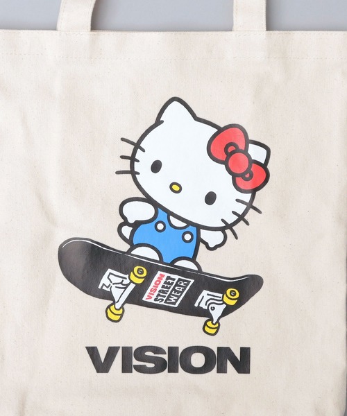 VISION STREET WEAR（ヴィジョンストリートウェア）の「サンリオ ハローキティ コラボ キャンバス トートバッグ（トートバッグ・メンズ・ホワイト系その他2/ホワイト系その他3/ホワイト系その他・FREE）」の12枚目の写真