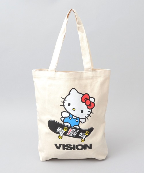 VISION STREET WEAR（ヴィジョンストリートウェア）の「サンリオ ハローキティ コラボ キャンバス トートバッグ（トートバッグ・メンズ・ホワイト系その他2/ホワイト系その他3/ホワイト系その他・FREE）」の21枚目の写真