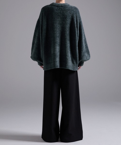 Loose/ルース(ルース)の「ボリュームスリーブ オーバーシャギーニット(ニット/セーター・メンズ・ライトグレー/ブルー系その他/グレー系その他/ワインレッド/ブラック/ブラック系その他/ブルーグレー/ピンク系その他/グリーン系その他/ダークグレー/ブラウン/ホワイト/ブルーグリーン/ブルー系その他2/ワイン系・XS/S/M/L)」の19枚目の写真