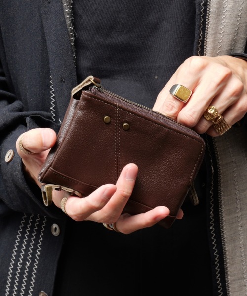 【原価ぶっ壊し割引】光沢カーフスキンコンパクトウォレット LOEWE】ノットコンパクトウォレット ナッパカーフスキン 直営