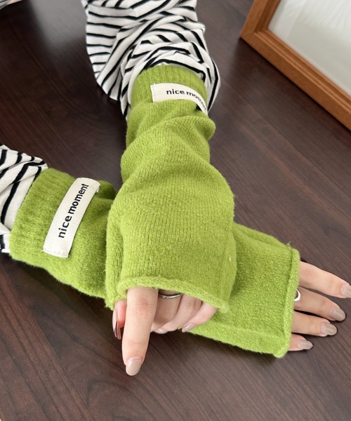 CLEA（クレア）の「メランジニットアームウォーマー（アームカバー