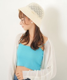 Diable baiser（ディアブルベーゼ）の「レース編みメッシュハット（ハット）」