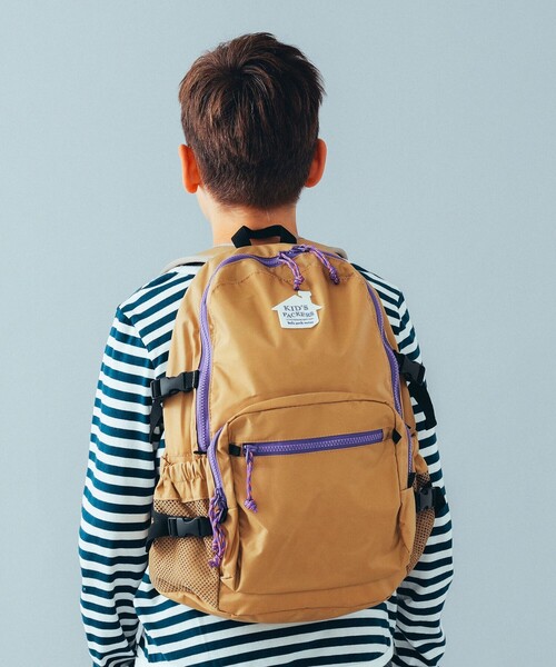 FREDRIK PACKERS（フレドリックパッカーズ）の「KID'S PACKERS × こども ビームス / 別注 キッズ リュック（11L）（バックパック/リュック・キッズ・ブラック/ベージュ/ダークグリーン・ONE SIZE）」の4枚目の写真