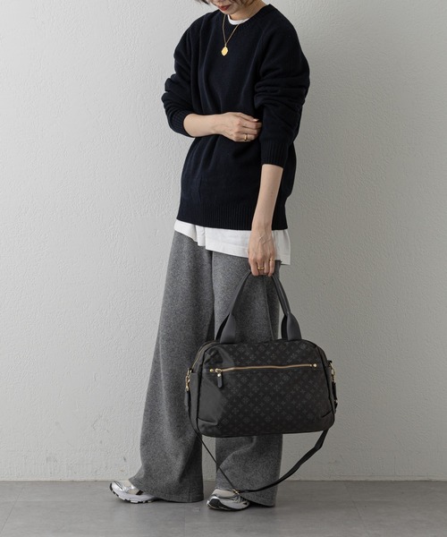 russet（ラシット）の「キャリーバッグに乗せられるトラベルボストンバッグ S(CE-1149)（ボストンバッグ・レディース・ネイビー/ブラック/ダークグレー・FREE）」の8枚目の写真